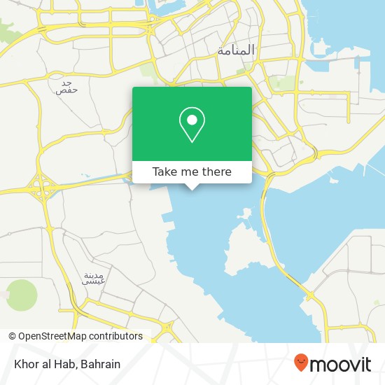 Khor al Hab map