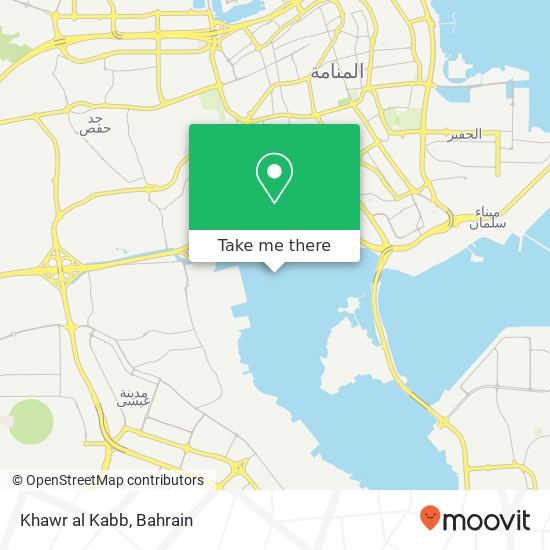 Khawr al Kabb map