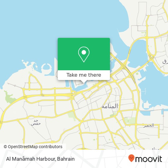 Al Manāmah Harbour map