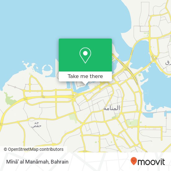 Mīnā’ al Manāmah map