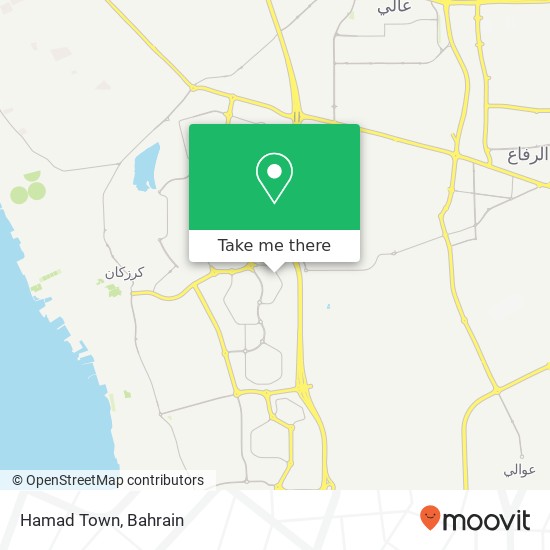 Hamad Town map