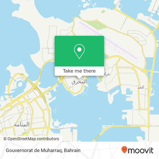 Gouvernorat de Muharraq map