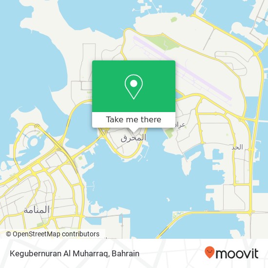 Kegubernuran Al Muharraq map