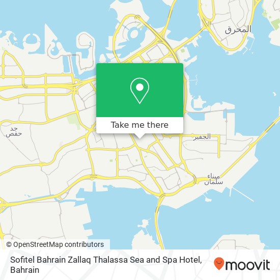 Sofitel Bahrain Zallaq Thalassa Sea and Spa Hotel map