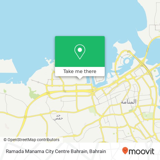 Ramada Manama City Centre Bahrain map