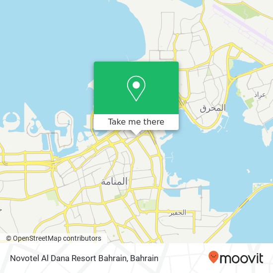 Novotel Al Dana Resort Bahrain map
