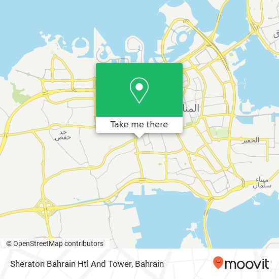 Sheraton Bahrain Htl And Tower map