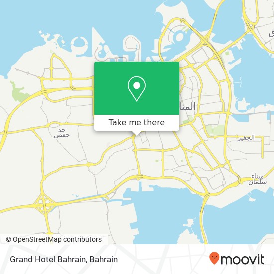 Grand Hotel Bahrain map