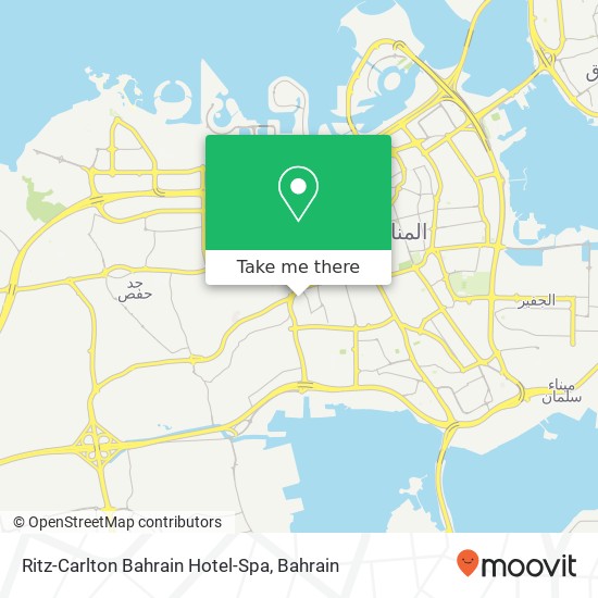 Ritz-Carlton Bahrain Hotel-Spa map