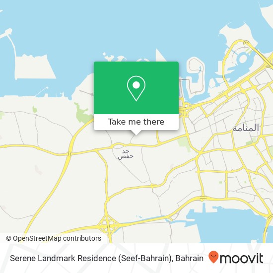 Serene Landmark Residence (Seef-Bahrain) map