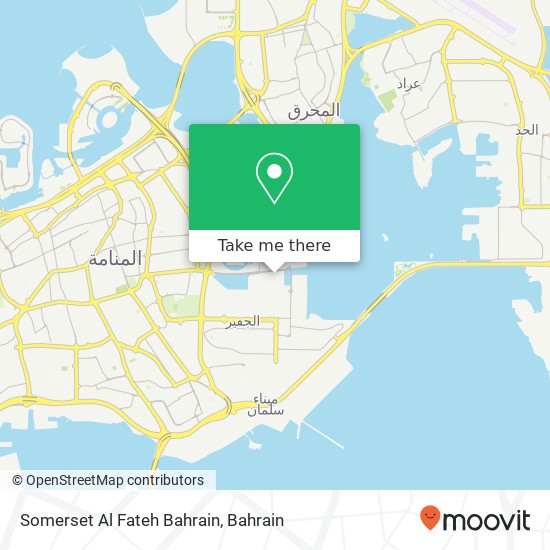 Somerset Al Fateh Bahrain map