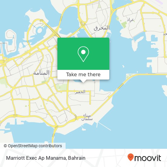 Marriott Exec Ap Manama map