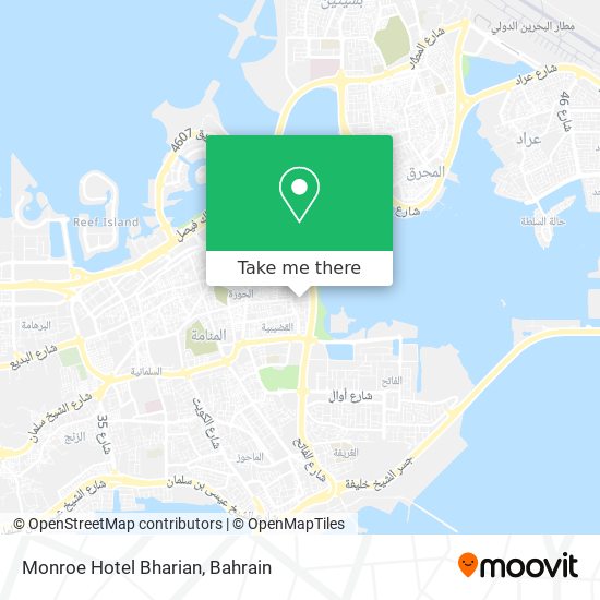Monroe Hotel Bharian map