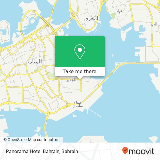 Panorama Hotel Bahrain map