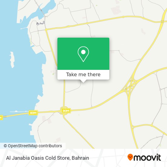 Al Janabia Oasis Cold Store map