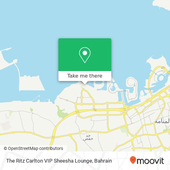 The Ritz Carlton VIP Sheesha Lounge map