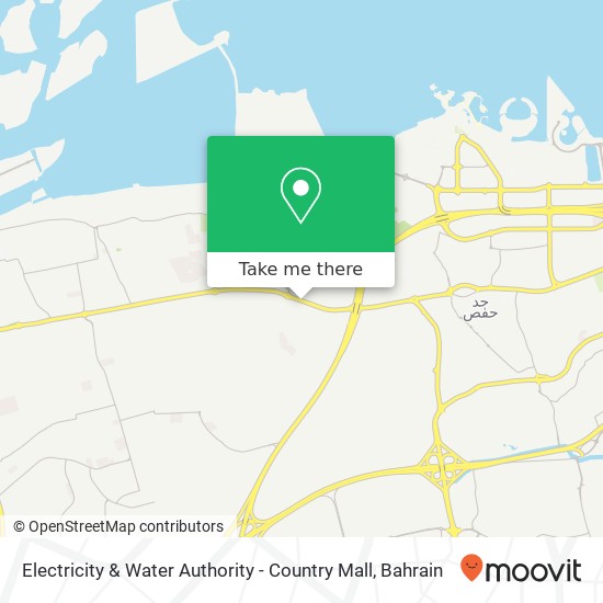 Electricity & Water Authority - Country Mall map