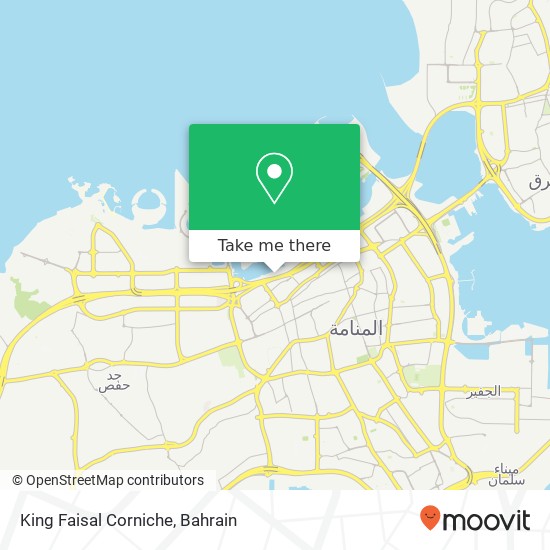 King Faisal Corniche map