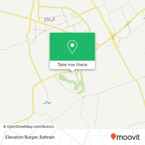 Elevation Burger map
