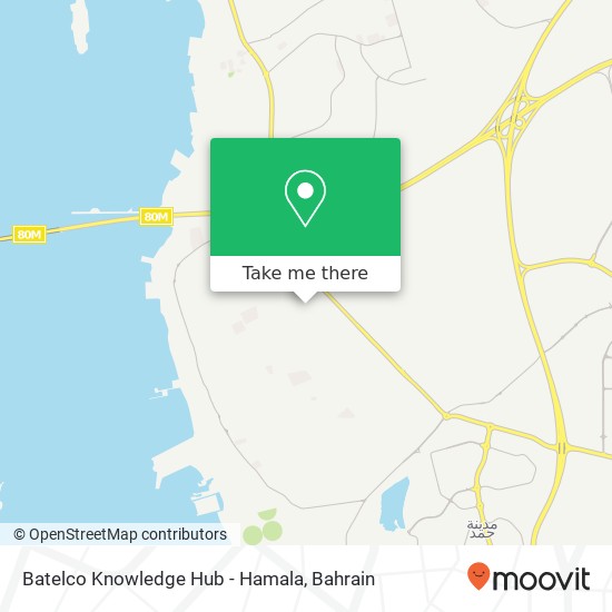 Batelco Knowledge Hub - Hamala map