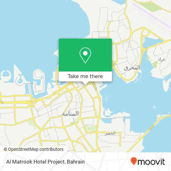 Al Matrook Hotel Project map
