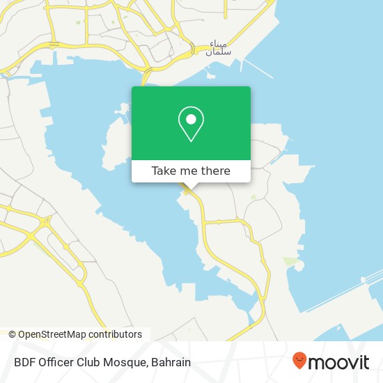 BDF Officer Club Mosque map