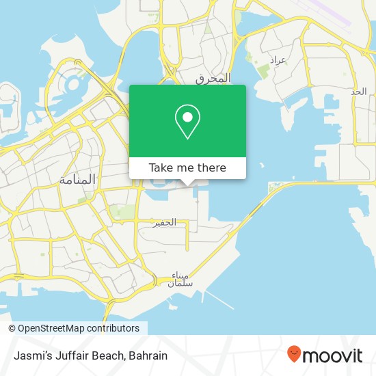 Jasmi’s Juffair Beach map