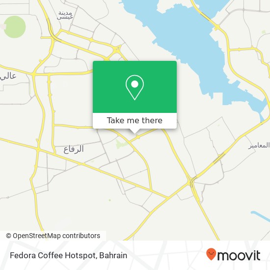 Fedora Coffee Hotspot map