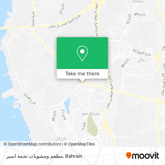 مطعم ومشويات نجمة اسير map