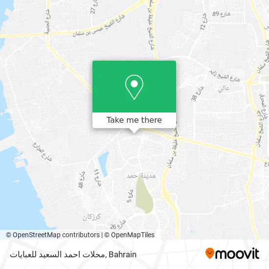 محلات احمد السعيد للعبايات map