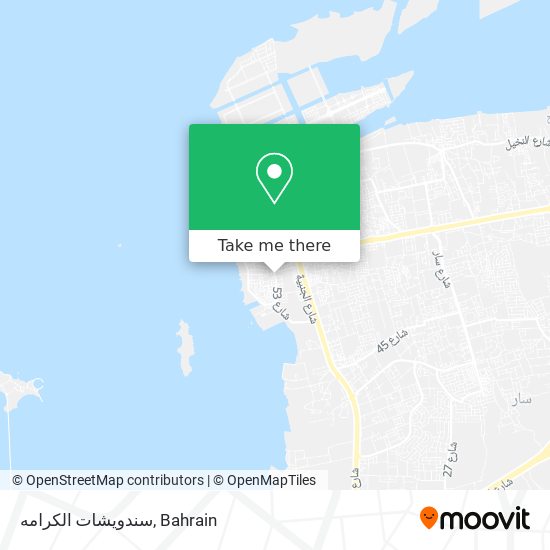 سندويشات الكرامه map