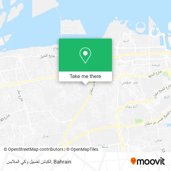 الكبائن لغسيل وكي الملابس map