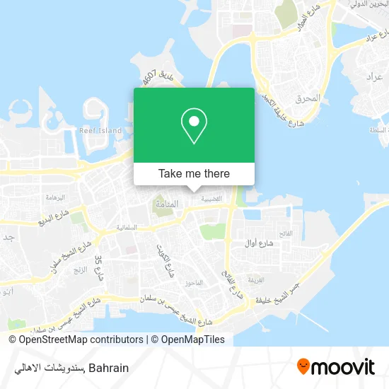 سندويشات الاهالي map