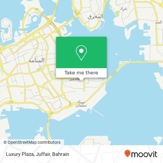 Luxury Plaza, Juffair map