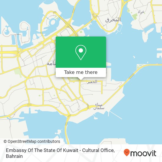 Embassy Of The State Of Kuwait - Cultural Office map