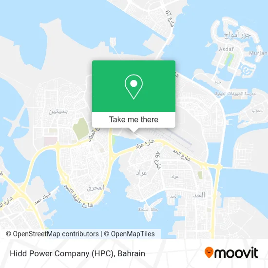 Hidd Power Company (HPC) map