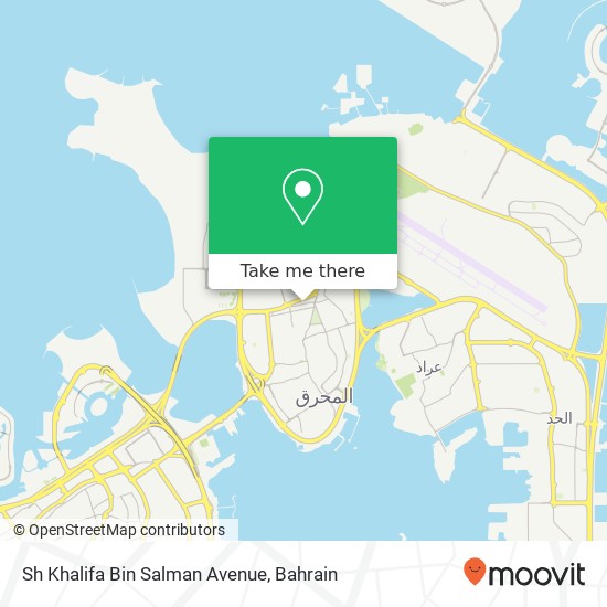Sh Khalifa Bin Salman Avenue map