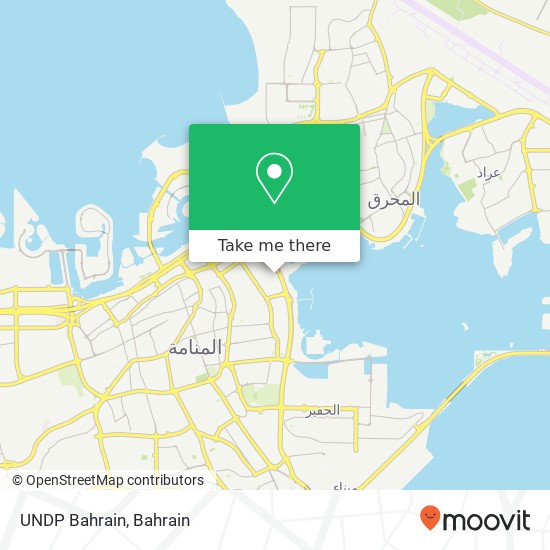 UNDP Bahrain map