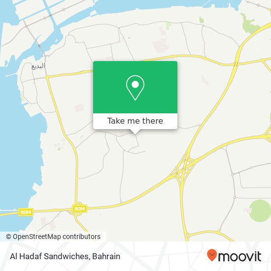 Al Hadaf Sandwiches map