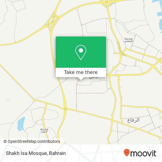 Shakh Isa Mosque map