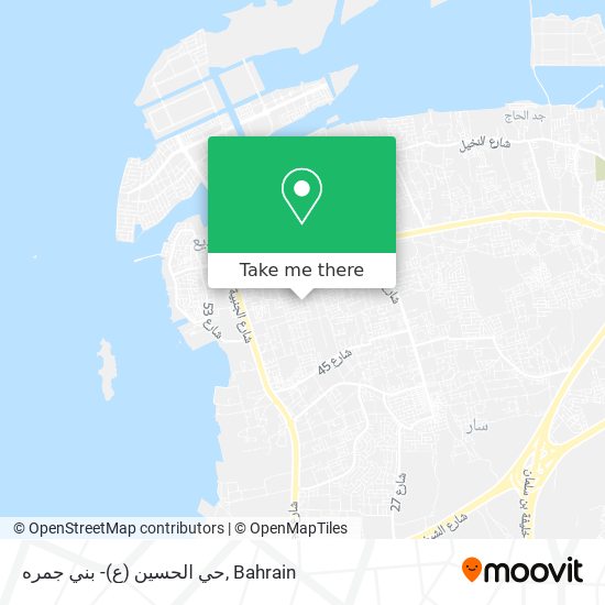 حي الحسين (ع)- بني جمره map
