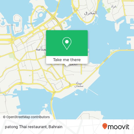 patong Thai restaurant map