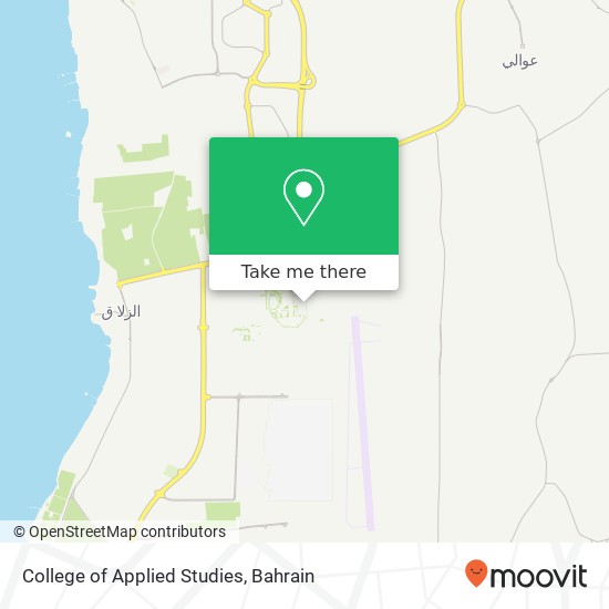College of Applied Studies map