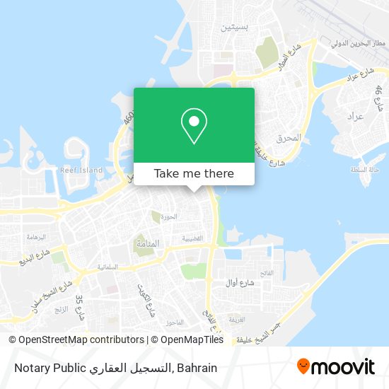 Notary Public التسجيل العقاري map