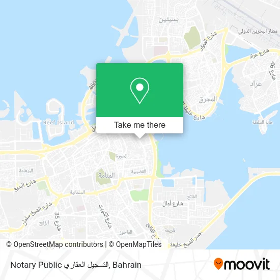 Notary Public التسجيل العقاري map
