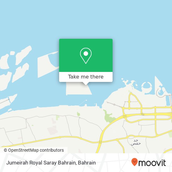 Jumeirah Royal Saray Bahrain map