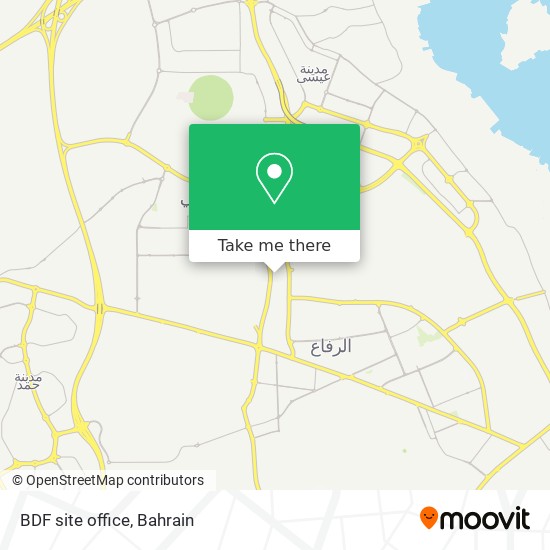 BDF site office map