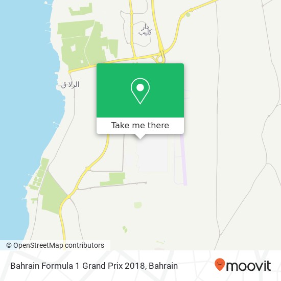 Bahrain Formula 1 Grand Prix 2018 map
