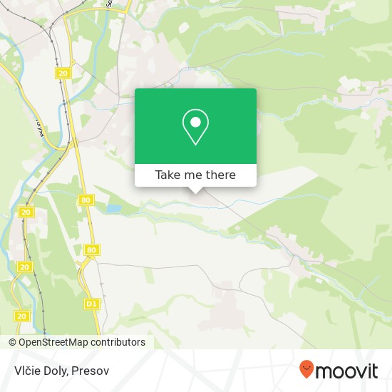 Vlčie Doly map