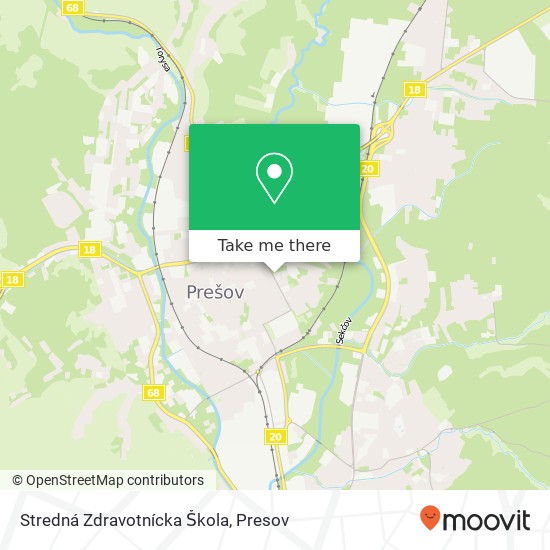 Stredná Zdravotnícka Škola map